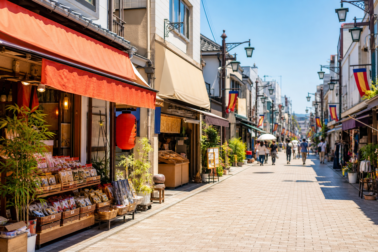 巢鸭老东京商店街氛围